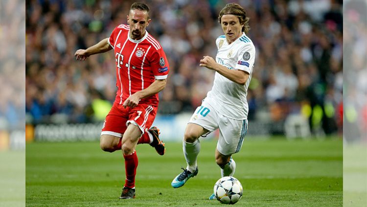 Ribery (kiri), Modric(kanan) Copyright: © INDOSPORT