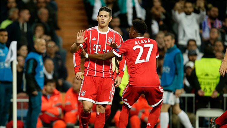 James Rodriguez memilih diam saat mencetak gol Copyright: © INDOSPORT