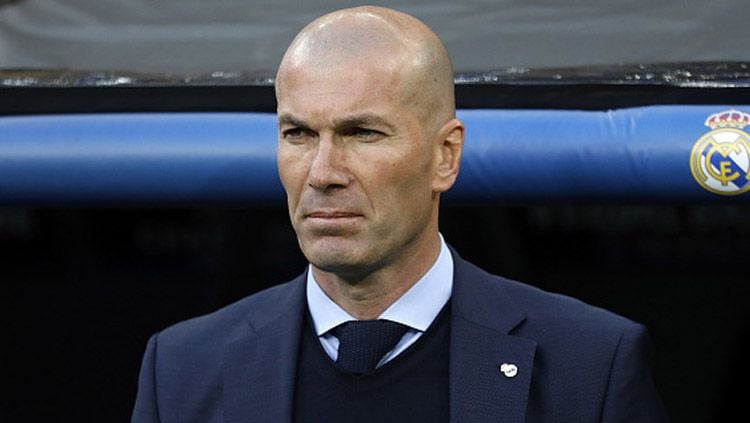 Zinedine Zidane, pelatih Real Madrid. Copyright: © INDOSPORT