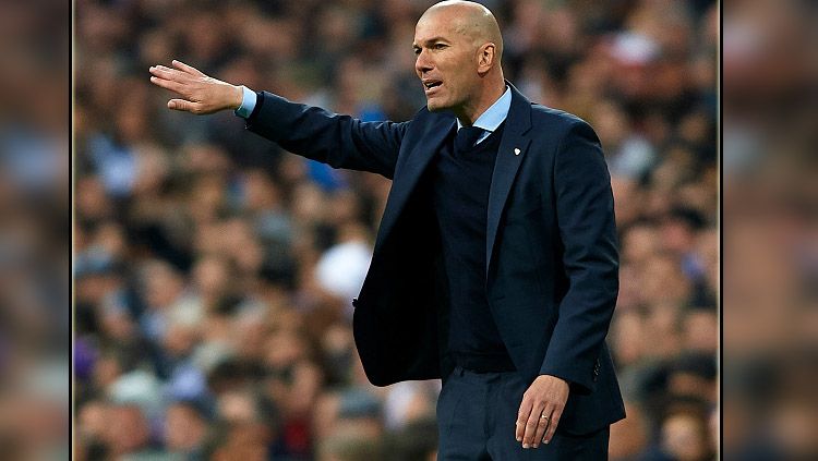 Zinedine Zidane, pelatih Real Madrid. Copyright: © INDOSPORT