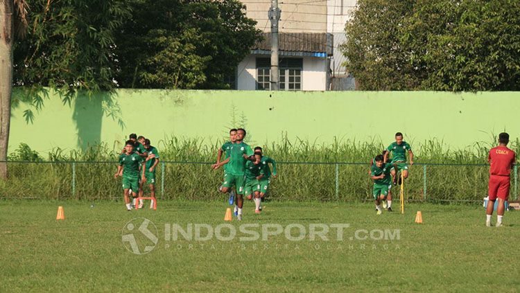 Para penggawa PSMS Medan tengah lakukan latihan Copyright: © INDOSPORT/Kesuma Ramadhan
