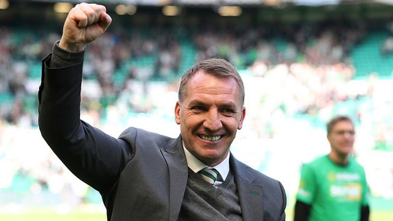 Brendan Rodgers, pelatih Glasgow Celtic. Copyright: © INDOSPORT