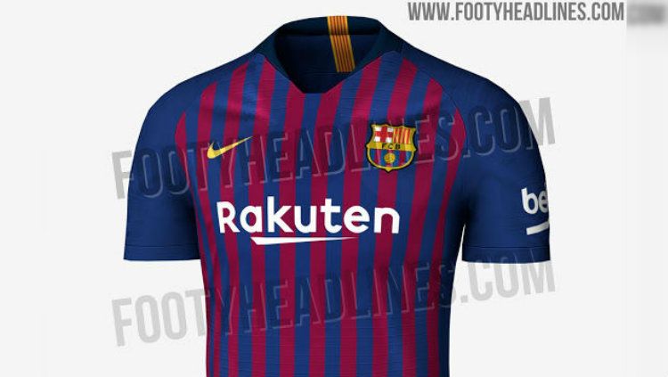 Bocoran Jersey Barcelona musim 2018/19 Copyright: © footyheadlines.com