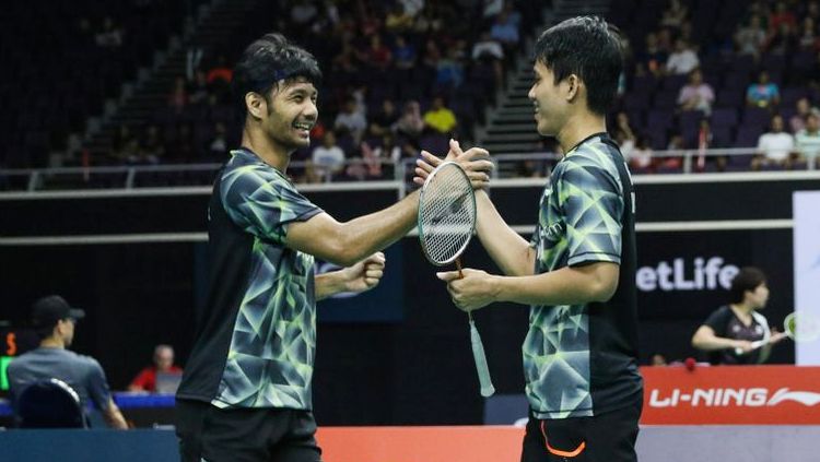 Kabar terbaru Berry Angriawan yang pernah menjadi partner Kevin Sanjaya kini comeback bermain bulutangkis usai hengkang dari PBSI. Copyright: © PBSI