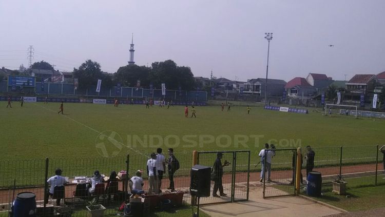 Situasi pertandingan Liga Nivea Men Topskor U-16. Copyright: © Tiyo Bayu Nugroho/INDOSPORT
