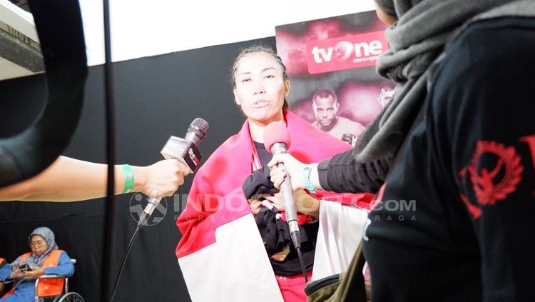 Juara Mixed Martial Arts, Linda Darrow. Copyright: © Alfia Nurul Fadilla/INDOSPORT