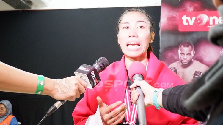 Juara Mixed Martial Arts, Linda Darrow. Copyright: © Alfia Nurul Fadilla/INDOSPORT