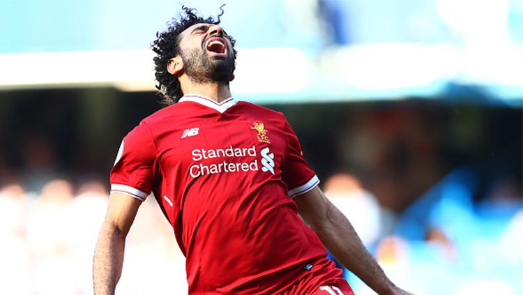 Reaksi Mohamed Salah Copyright: © INDOSPORT