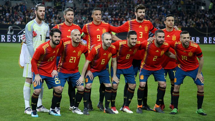 Timnas Spanyol. Copyright: © INDOSPORT