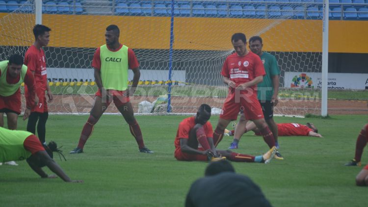 Suasana latihan Sriwijaya FC. Copyright: © Muhammad Effendi/INDOSPORT