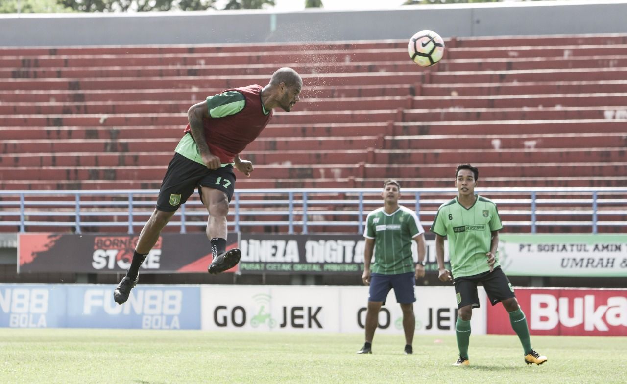 David da Silva saat latihan. Copyright: © Media Persebaya