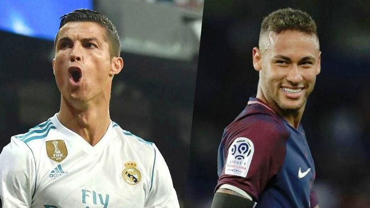 Neymar dikabarkan akan menjadi pengganti Ronaldo di Real Madrid. Copyright: © INDOSPORT