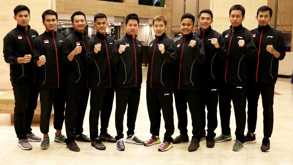 Tim Indonesia di kualifikasi Piala Thomas 2018. Copyright: © Humas PBSI