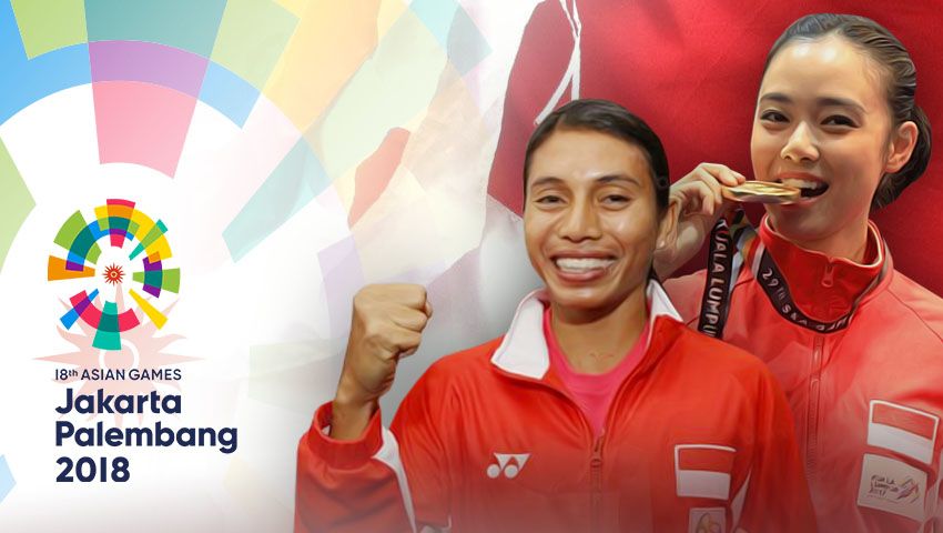 Lindswell Kwok dan Maria Londa. Copyright: © Grafis:Yanto/Indosport.com