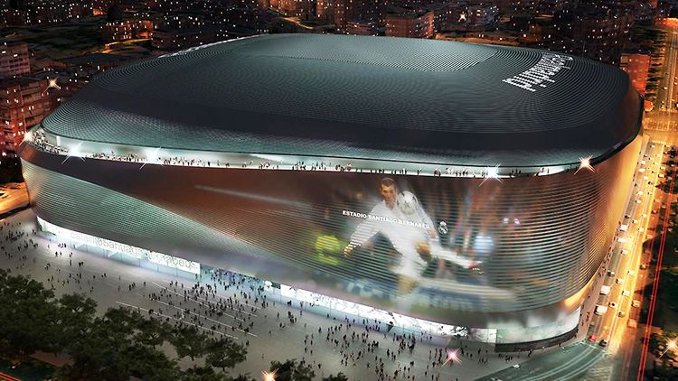 Santiago Bernabeu model baru. Copyright: © veja.abril.com.br