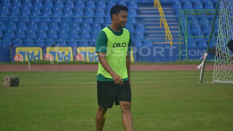 Hamka Hamzah, kapten tim Sriwijaya FC. Copyright: © Muhammad Effendi/INDOSPORT
