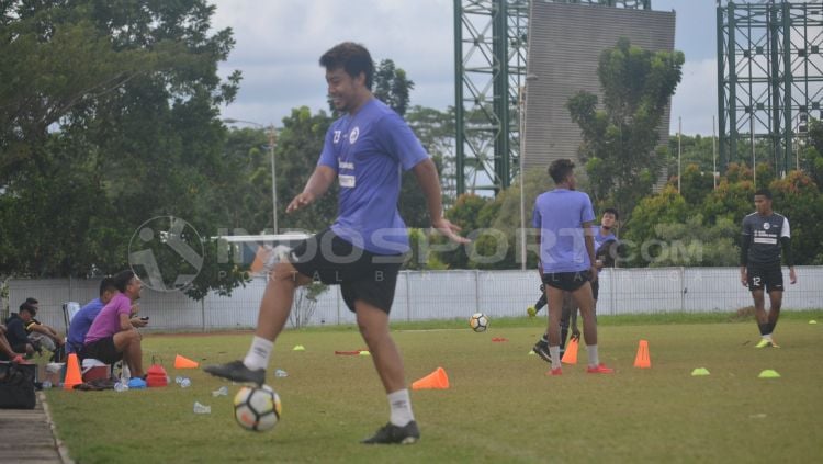 Hamka Hamzah, kapten tim Sriwijaya FC. Copyright: © Muhammad Effendi/INDOSPORT
