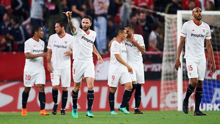 Para pemain Sevilla. Copyright: © INDOSPORT