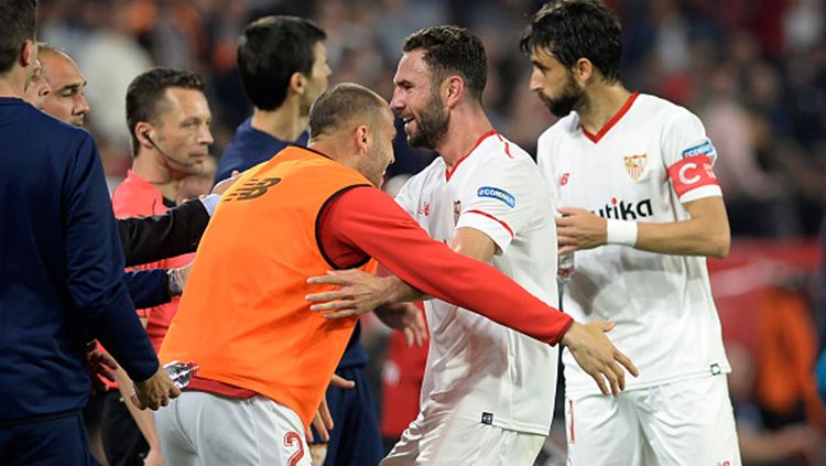 Para pemain Sevilla. Copyright: © INDOSPORT