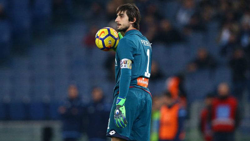 Mattia Perin, kiper Genoa. Copyright: © INDOSPORT