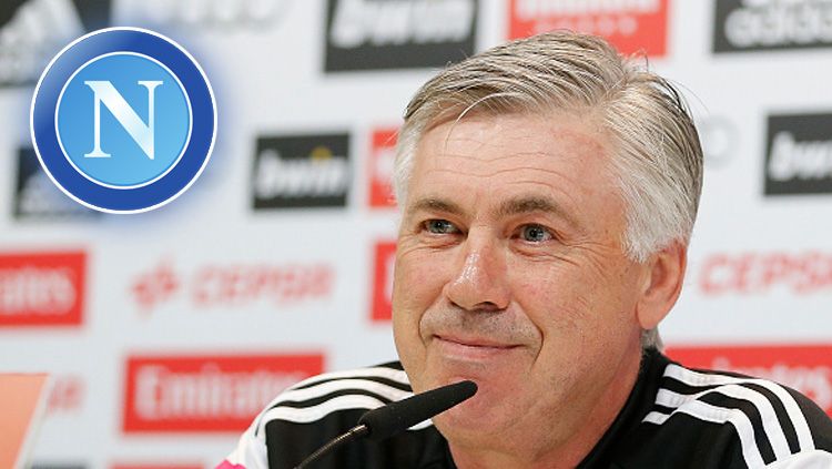 Carlo Ancelotti, pelatih Napoli. Copyright: © INDOSPORT