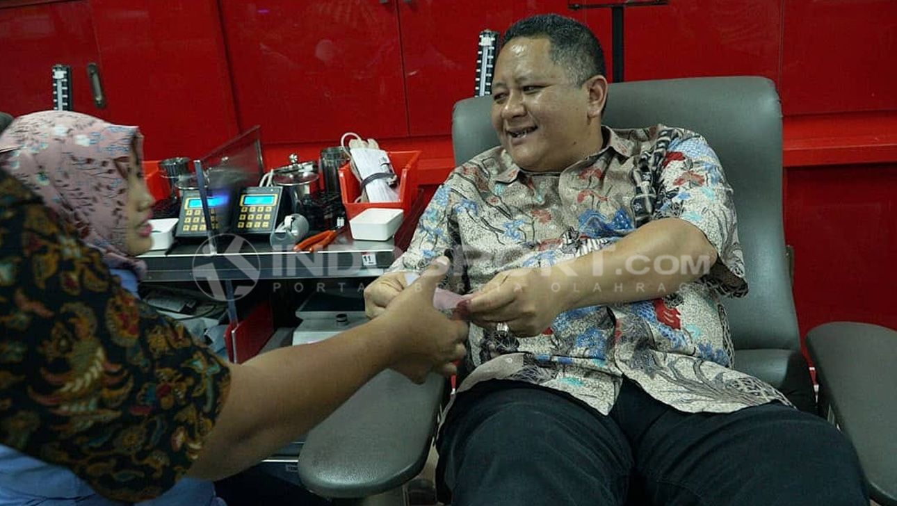 Ketua Panpel Persebaya Surabaya, Wisnu Sakti Buana. Copyright: © Fitra Herdian/Indosport.com