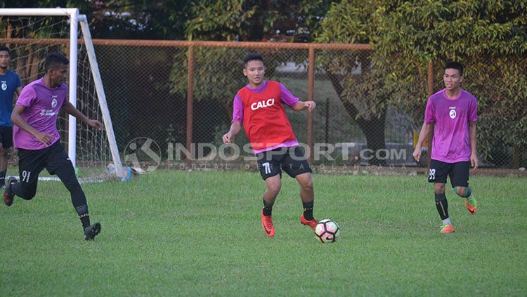 Pemain muda Sriwijaya FC, Syahrian Abimanyu. Copyright: © Muhammad Effendi/INDOSPORT