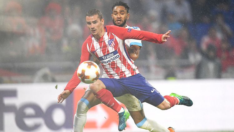 Momen saat Griezmann mencetak gol kedua. Copyright: © INDOSPORT