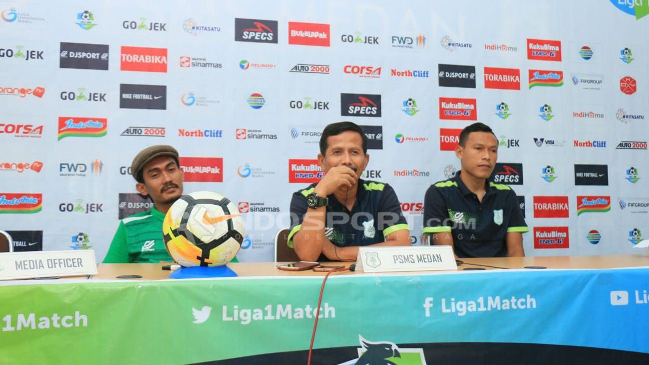 Pelatih PSMS Medan, Djajang Nurdjaman. Copyright: © Kesuma Ramadhan/Indosport.com