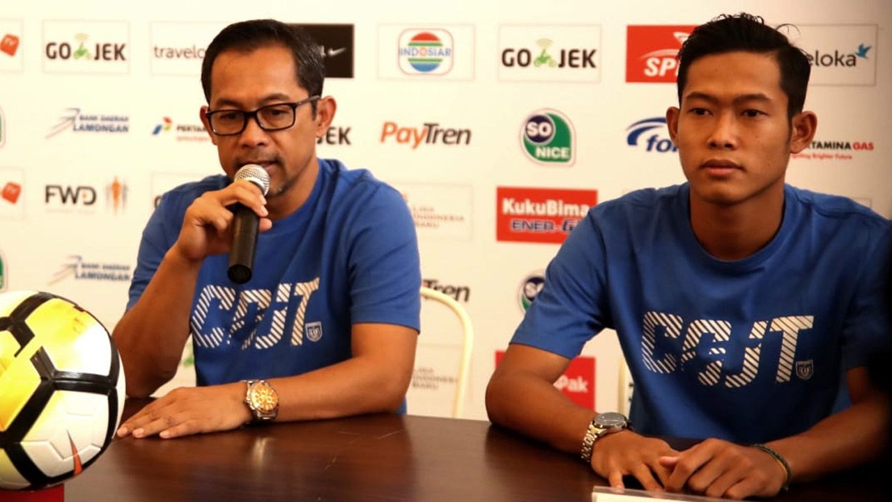 Pelatih Persela Lamongan, Aji Santoso. Copyright: © Media Persija Jakarta