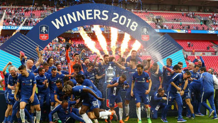Chelsea juarai Piala FA 2018. Copyright: © INDOSPORT