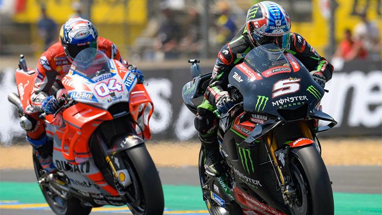 Andrea Dovizioso dan Johann Zarco. Copyright: © INDOSPORT