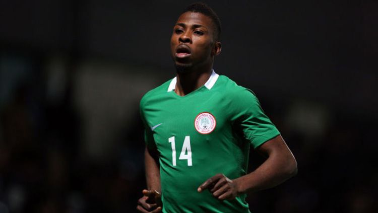 Pemain Tim Nasional Nigeria, Kelechi Iheanacho. Copyright: © INDOSPORT