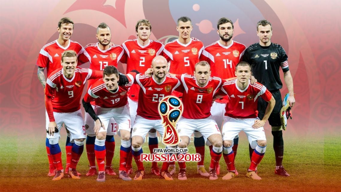 Timnas Rusia di Piala Dunia 2018. Copyright: © Grafis:Yanto/Indosport.com