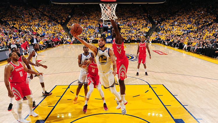 Golden State Warriors vs Houston Rockets. Copyright: © INDOSPORT