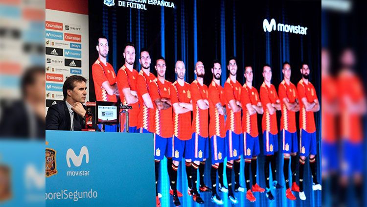 Julen Lopetegui mengumumkan skuat Spanyol. Copyright: © getty images