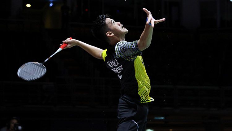 Pemain bulutangkis Indonesia, Firman Abdul Kholik, langsung tersingkir di ajang SEA Games 2019 di sektor tunggal putra setelah dikalahkan wakil Thailand. Copyright: © Humas PBSI