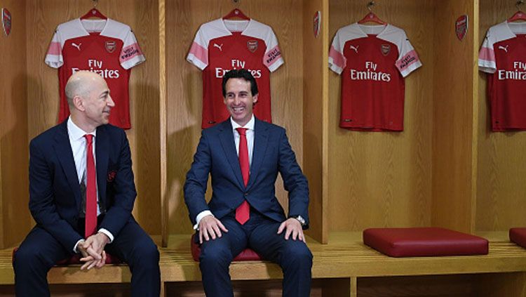 Unai Emery, pelatih Arsenal. Copyright: © Getty Image