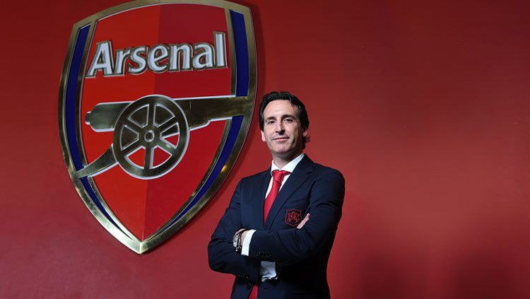 Unai Emery, pelatih Arsenal. Copyright: © Getty Image