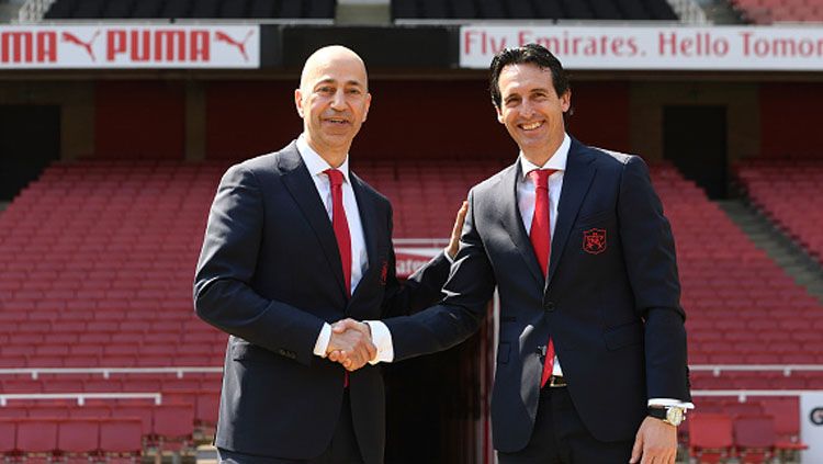 Unai Emery, pelatih Arsenal. Copyright: © Getty Image