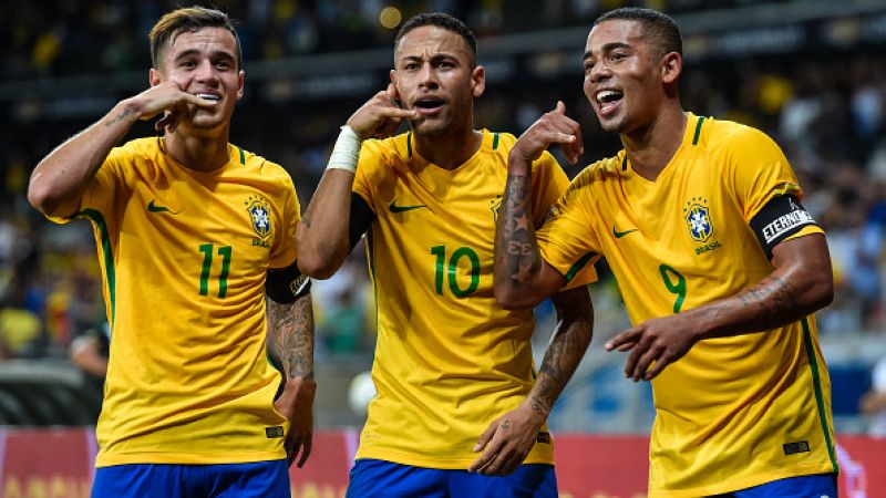 Coutinho, Neymar, dan Gabriel Jesus. Copyright: © Getty Image