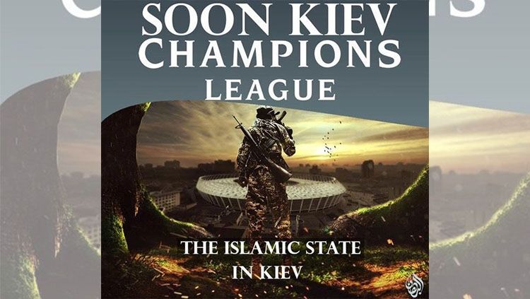 Poster ISIS ancam Liga Champions Copyright: © www.thesun.co.uk
