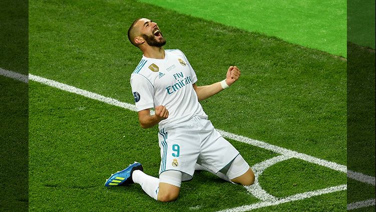 Selebrasi Gol Benzema Copyright: &copy; Getty Images