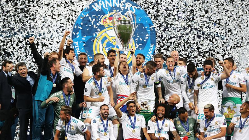 Real Madrid baru saja dinobatkan sebagai klub terbaik sepanjang sejarah Liga Champions. Copyright: © Getty Image