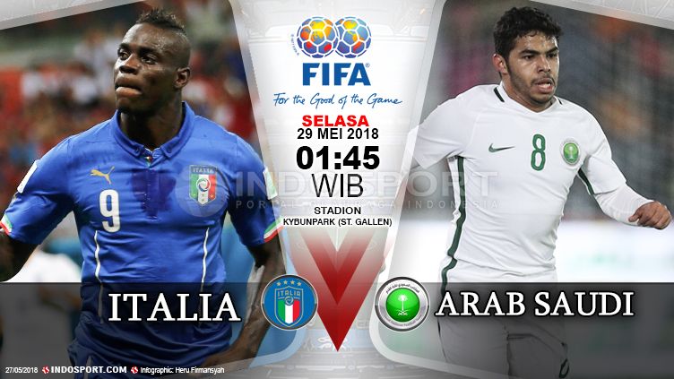 Italia vs Arab Saudi Copyright: © Indosport.com
