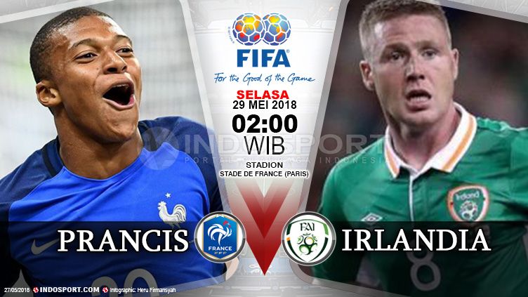 Prancis vs Irlandia Copyright: © Indosport.com