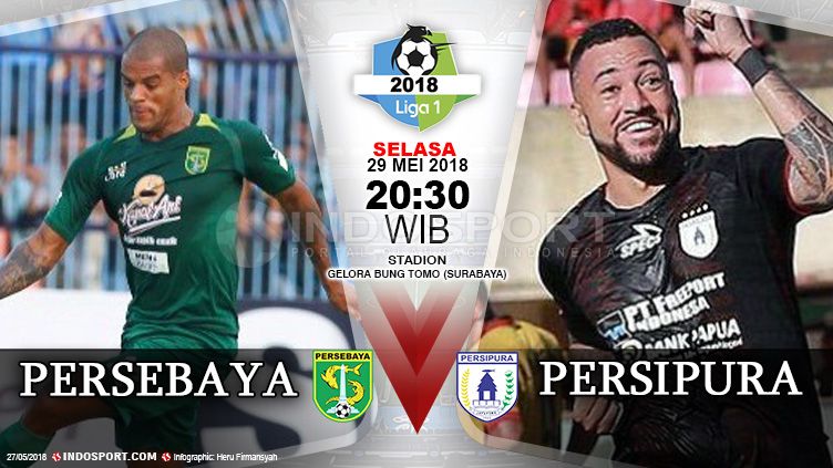 Persebaya vs Persipura. Copyright: © Indosport.com