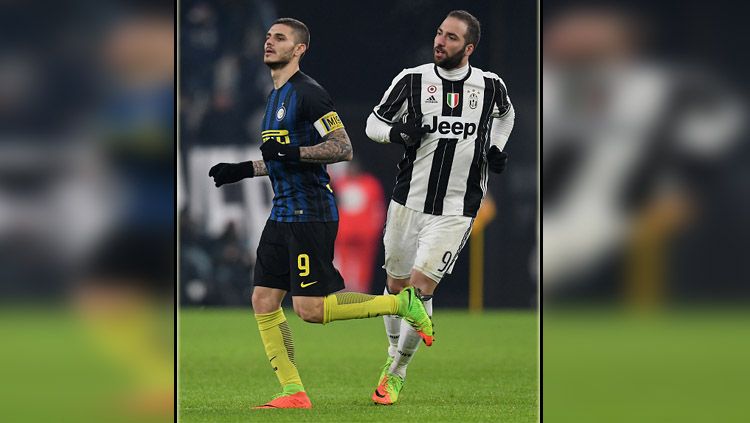 Mauro Icardi vs Gonzalo Higuain Copyright: © Getty Image