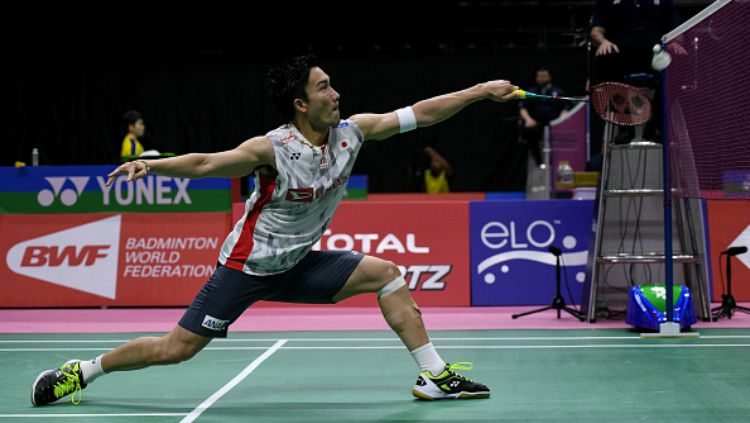 Kento Momota di ajang Piala Thomas 2018. Copyright: © INDOSPORT