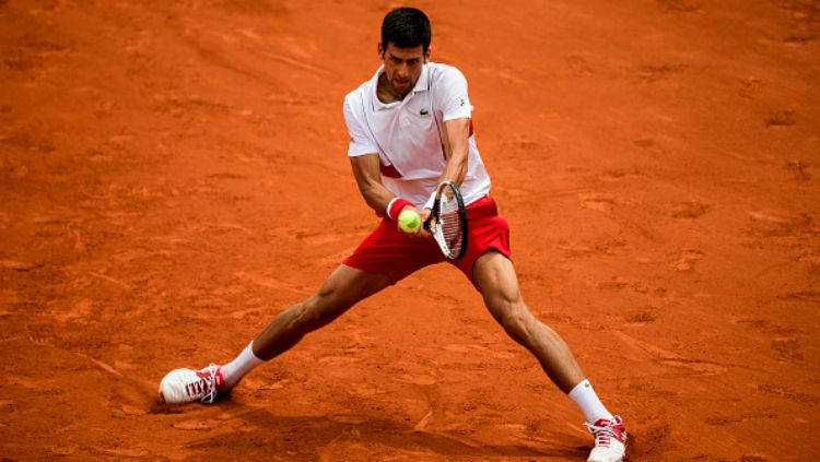 Novak Djokovic saat beraksi di Prancis Terbuka 2018. Copyright: © Getty Image